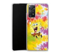 DeinDesign Coque Slim Compatible avec Xiaomi Redmi Note 11 Pro 4G Etui Silicone Ultra Fine Coque en Silicone Ultra Fine Bob l'éponge Batik Produit sous Licence Officielle