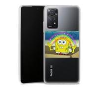 DeinDesign Coque Slim Compatible avec Xiaomi Redmi Note 11 Pro 4G Etui Silicone Ultra Fine Coque en Silicone Ultra Fine Bob l'éponge Produit sous Licence Officielle Transparent