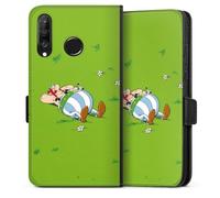 DeinDesign Etui Compatible avec Huawei P30 Lite Premium Etui Folio Etui magnetique Obélix Produit sous Licence Officielle Astérix