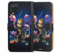 DeinDesign Etui Compatible avec Samsung Galaxy A12 Etui Folio Etui magnetique Les Gardiens de la Galaxie Baby Groot Marvel