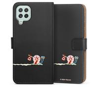DeinDesign Etui Compatible avec Samsung Galaxy A22 4G Etui Folio Etui magnetique Gary Bob l'éponge Produit sous Licence Officielle