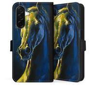 DeinDesign Etui Compatible avec Samsung Galaxy A26 5G Etui Folio Etui magnetique Cheval Licorne Animal-Look