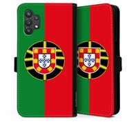 DeinDesign Etui Compatible avec Samsung Galaxy A32 5G Etui Folio Etui magnetique Drapeau Portugal Drapeaux