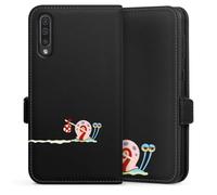 DeinDesign Etui Compatible avec Samsung Galaxy A50s Etui Folio Etui magnetique Gary Bob l'éponge Produit sous Licence Officielle