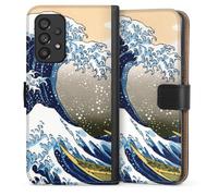 DeinDesign Etui Compatible avec Samsung Galaxy A53 5G Etui Folio Etui magnetique Katsushika Hokusai La Grande Vague de Kanagawa ¼uvre d'art