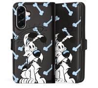 DeinDesign Etui Compatible avec Samsung Galaxy A56 5G Etui Folio Etui magnetique Asterix Idefix Transparent