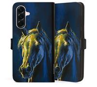 DeinDesign Etui Compatible avec Samsung Galaxy A56 5G Etui Folio Etui magnetique Cheval Licorne Animal-Look