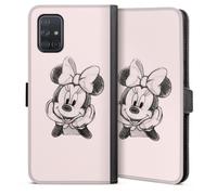 DeinDesign Etui Compatible avec Samsung Galaxy A71 Etui Folio Etui magnetique Minnie Mouse Produit sous Licence Officielle Disney