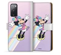 DeinDesign Etui Compatible avec Samsung Galaxy S20 FE Etui Folio Etui magnetique Disney Produit sous Licence Officielle Minnie Mouse