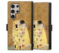DeinDesign Etui Compatible avec Samsung Galaxy S24 Ultra Etui Folio Etui magnetique Klimt ¼uvre d'art Peinture