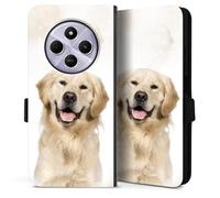 DeinDesign Etui Compatible avec Xiaomi Redmi 14C Etui Folio Etui magnetique Chien Golden Retriever Animaux