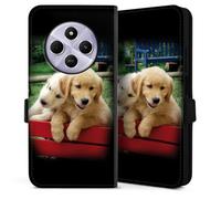 DeinDesign Etui Compatible avec Xiaomi Redmi 14C Etui Folio Etui magnetique Chien Golden Retriever Chiot