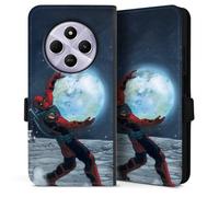 DeinDesign Etui Compatible avec Xiaomi Redmi 14C Etui Folio Etui magnetique Deadpool Lune Marvel