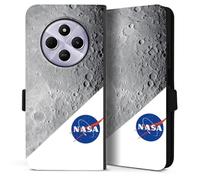 DeinDesign Etui Compatible avec Xiaomi Redmi 14C Etui Folio Etui magnetique NASA Lune Univers