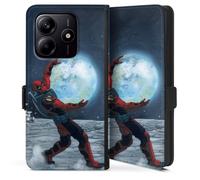DeinDesign Etui Compatible avec Xiaomi Redmi Note 14 5G Etui Folio Etui magnetique Deadpool Lune Marvel