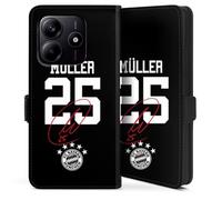 DeinDesign Etui Compatible avec Xiaomi Redmi Note 14 5G Etui Folio Etui magnetique FC Bayern Munich FCB Thomas Müller
