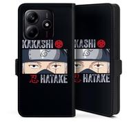 DeinDesign Etui Compatible avec Xiaomi Redmi Note 14 5G Etui Folio Etui magnetique Kakashi Hatake Produit sous Licence Officielle Naruto Shippuden
