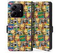 DeinDesign Etui Compatible avec Xiaomi Redmi Note 14 5G Etui Folio Etui magnetique Les Gardiens de la Galaxie Marvel Groot