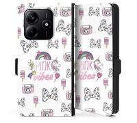DeinDesign Etui Compatible avec Xiaomi Redmi Note 14 5G Etui Folio Etui magnetique Licorne Minnie Mouse Disney