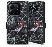 DeinDesign Etui Compatible avec Xiaomi Redmi Note 14 5G Etui Folio Etui magnetique Marvel Venom Méchant