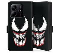 DeinDesign Etui Compatible avec Xiaomi Redmi Note 14 5G Etui Folio Etui magnetique Marvel Venom Produit sous Licence Officielle