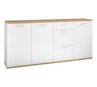 DEINE TANTE EMMA BC 1035 Buffet Moderne avec tiroirs et Beaucoup d'espace de Rangement Blanc Mat, Bois d'ingénierie, 180 cm Environ
