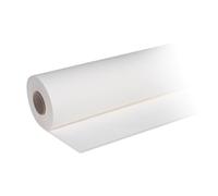 DeinPack 1 rouleau de nappe Airlaid - Blanc - 25 m x 1,2 m - Nappe de qualité supérieure - Rouleau de nappe en papier uni - Idéal pour les fêtes, les mariages, les anniversaires, la décoration et les