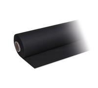 DeinPack 1 rouleau de nappe Airlaid - Noir - 25 m x 1,2 m - Nappe de qualité supérieure - Rouleau de nappe en papier uni - Idéal pour les fêtes, les mariages, les anniversaires, la décoration et les