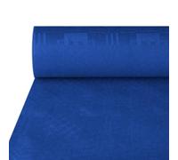 DeinPack 1 Rouleau de Nappe Damassée - 50 m x 1 m - Bleu - Idéale pour Toutes Les Fêtes, Fêtes d'Association et Anniversaire