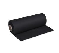DeinPack Airlaid - Lot de 4 rouleaux de chemin de table noir - 40 cm x 24 m - Chemin de table uni - Perforation tous les 120 cm - Chemin de table de qualité supérieure idéal pour toutes les