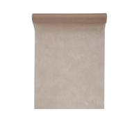DeinPack Chemin de table en non-tissé - 30 cm x 10 m - Taupe - Chemin de table non tissé pour mariage, décoration et bricolage - Non-tissé - Décoration de mariage, d'événement, floral