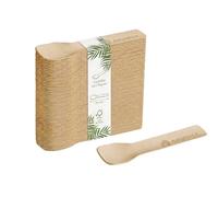 DeinPack Cuillère à glace écologique en papier 9,5 cm | Lot de 3000 pièces biodégradables et compostables