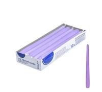 DeinPack Lot de 10 bougies coniques - Lilas - Bougies décoratives pour la maison - Durée de combustion : 8 heures - Bougies festives pour fête, mariage et autres occasions