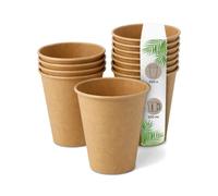 DeinPack Lot de 200 tasses à expresso 100 ml - Gobelets à café écologiques - Gobelets en carton marron non blanchi - Gobelets à expresso - Gobelets à dégustation - Gobelets jetables biodégradables