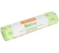 DEISS Bioline Lot de 10 sacs poubelle compostables 120 l