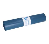 deiss Premium 10022 déchets Sacs avec soufflet, 860 mm x 1100 mm x 0,06 mm, 25 par rouleau, bleu