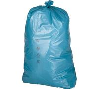 deiss Premium déchets Sacs, carton a 10 rouleaux a 25 St., 120 l, 700 x 1100 mm, bleu