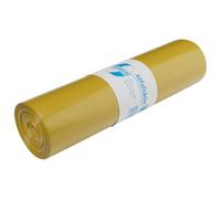 DEISS PREMIUM Lot de 25 sacs poubelle Jaune 70 l