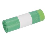 DEISS Sac poubelle 52801 HDPE à lien coulissant 640x710x50x0018mm gn 20 pcs/paquet