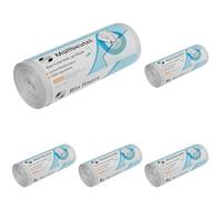 Deiss Universel Plus 49908 Sacs Poubelle avec Bandeau Coloré Imprimé 620 mm x 720 mm Transparent 50 par Rouleau 60L (Lot de 5)