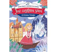 Déjà en train de lire seul. La Reine des Neiges. Grandes lettres...