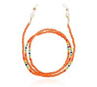 Deja Jewels Cordon bohème orange pour lunettes de soleil ou lunettes de lecture