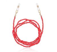 Deja Jewels Cordon rouge pour lunettes de soleil ou lunettes de lecture avec perles