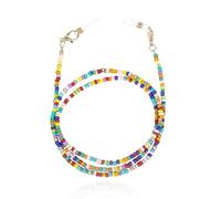 Deja Jewels Multicolore 2 cordons pour lunettes de soleil ou lunettes de lecture avec perles