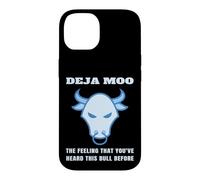 Deja Moo The Feeling That You 've Heard This Bull Before Cow Coque pour iPhone 14