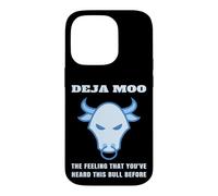 Deja Moo The Feeling That You 've Heard This Bull Before Cow Coque pour iPhone 14 Pro