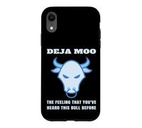 Deja Moo The Feeling That You 've Heard This Bull Before Cow Coque pour iPhone XR