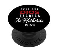 Deja Que Dios Escriba Tu Historia Versículos de la Biblia PopSockets PopGrip Adhésif