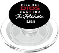 Deja Que Dios Escriba Tu Historia Versículos de la Biblia PopSockets PopGrip pour MagSafe