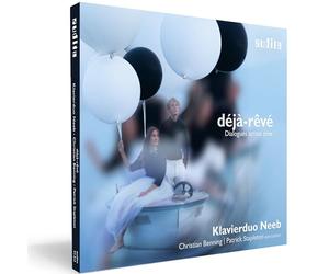 Déjà-rêvé, Dialogues à travers le temps. Musique pour 2 pianos et percussion. Benning, Stapleton, Duo Neeb.